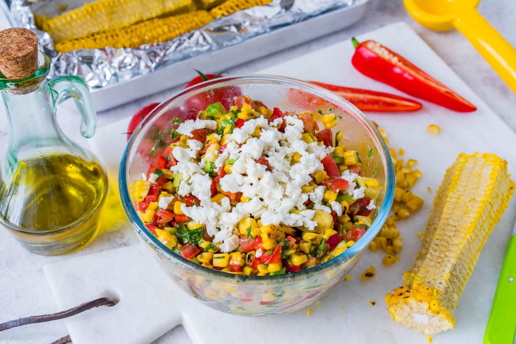 Healthy Grilled Sweetcorn Salsa