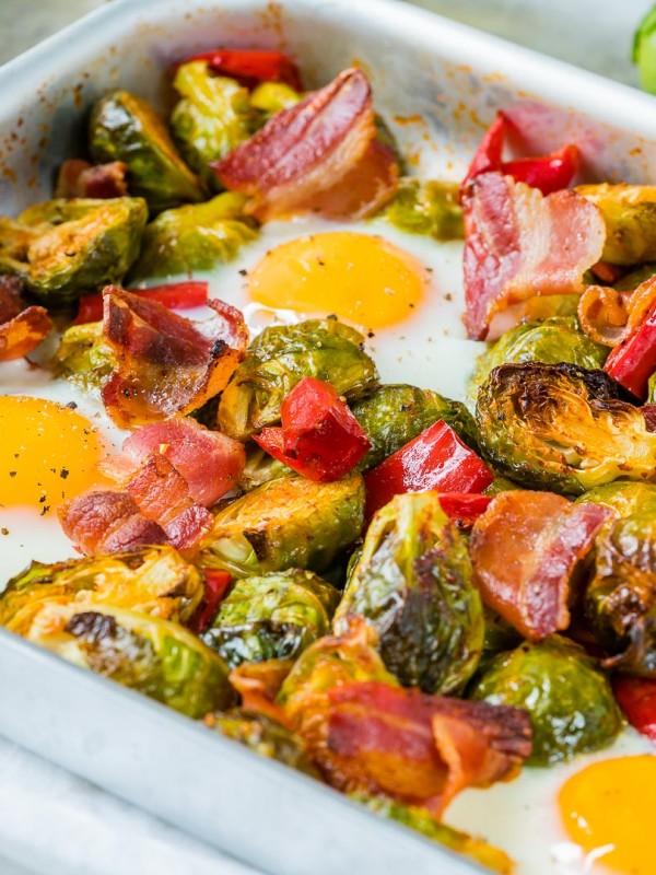 Eat Clean Brussels Sprouts, Eggs + Bacon
