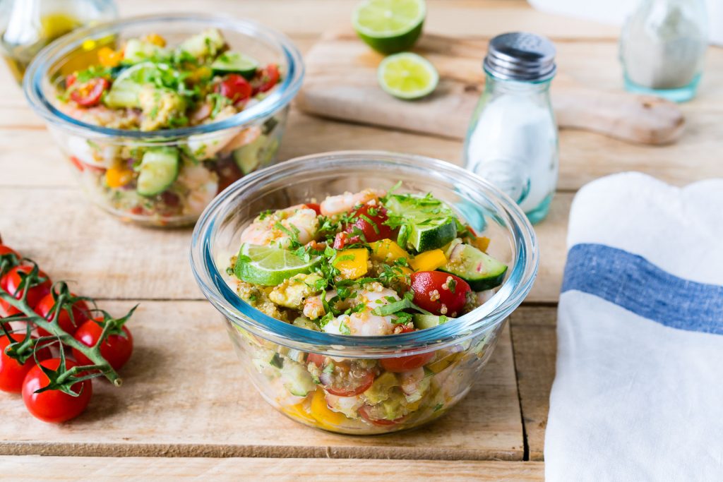 Clean Food Lemony Shrimp Quinoa Salad