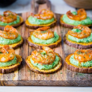 Spicy Shrimp Guacamole Crisps