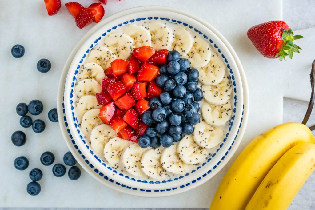 Beautiful Triple Berry Banana Oatmeal