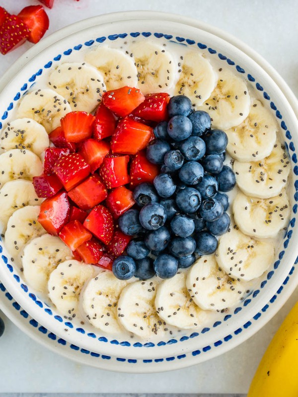 Beautiful Triple Berry Banana Oatmeal
