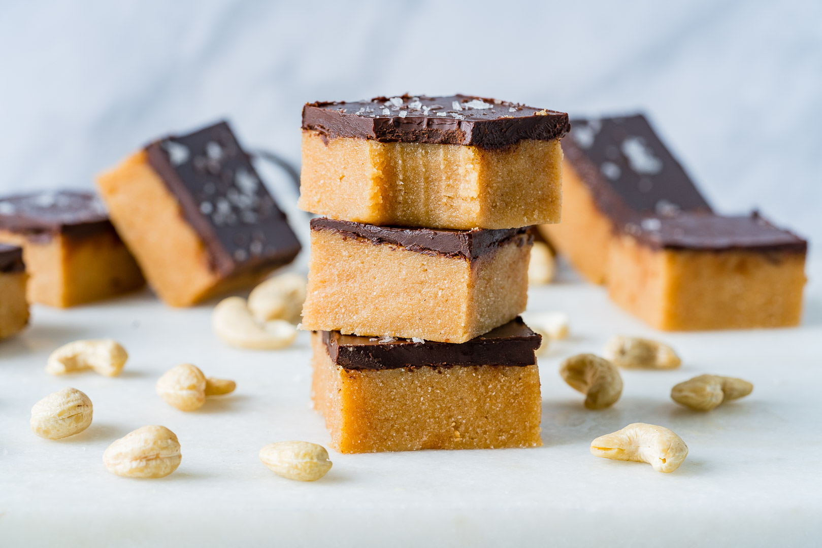 Eat Clean and LOVE Dessert Chocolate Cashew Butter Bars! Clean Food Crush