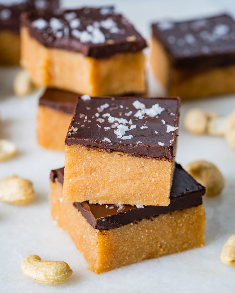Delicious Chocolate Cashew Butter Bars
