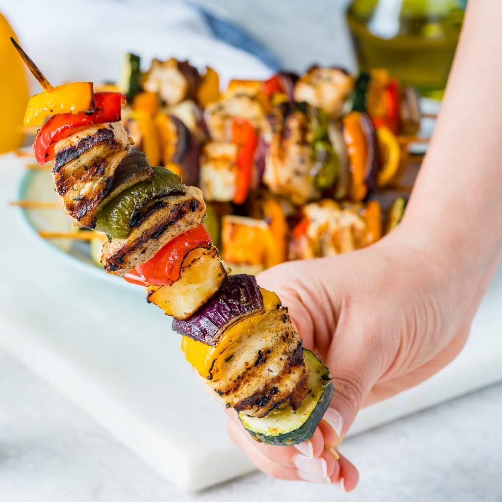 Flavorful Shish Kabobs with Grilled Chicken and Veggies