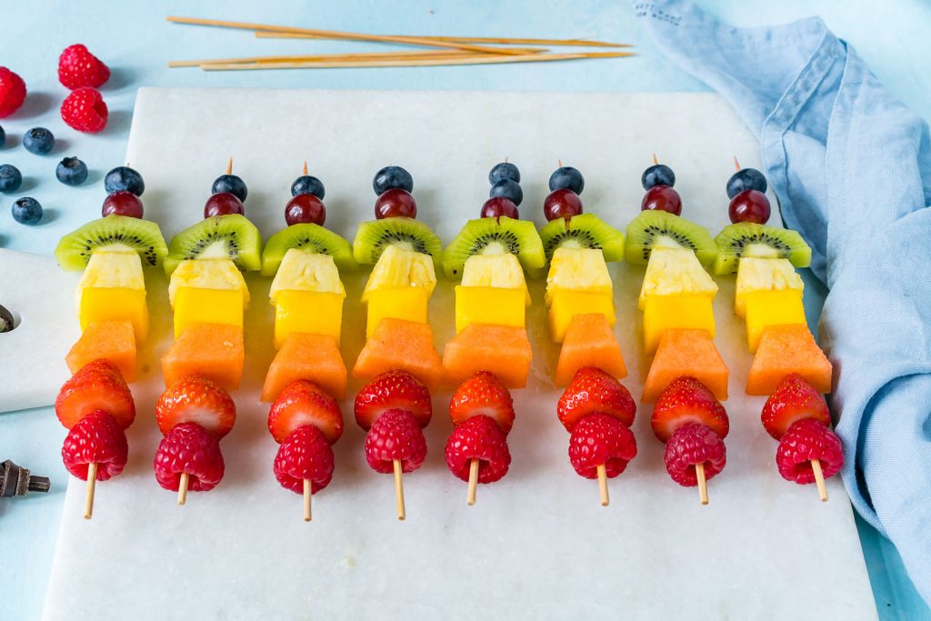 CleanFoodCrush Rainbow Fruit Skewers
