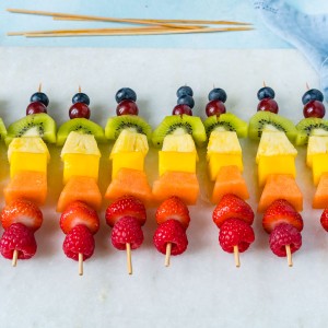 CleanFoodCrush Rainbow Fruit Skewers