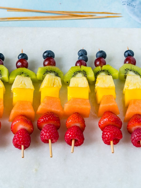 CleanFoodCrush Rainbow Fruit Skewers