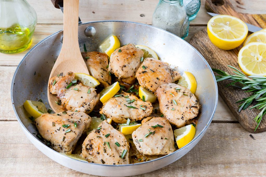Eat Clean Lemon Garlic Chicken Thighs