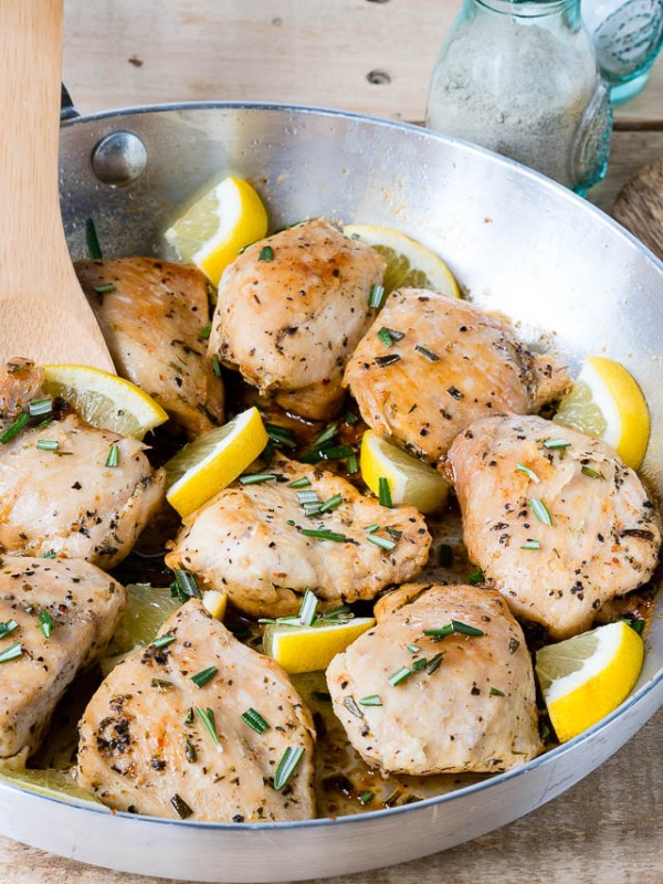 Eat Clean Lemon Garlic Chicken Thighs