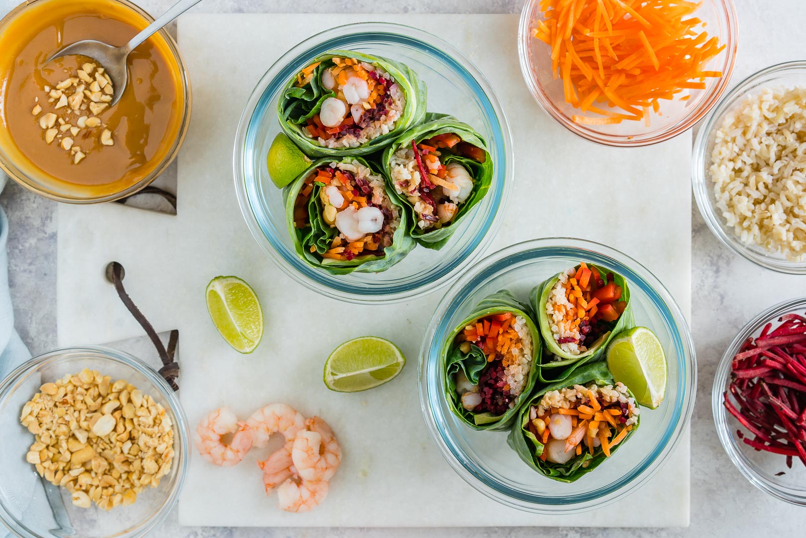 Shrimp Roll-Ups + Peanut Sauce: Clean Eating and SUPER Fresh! | Clean