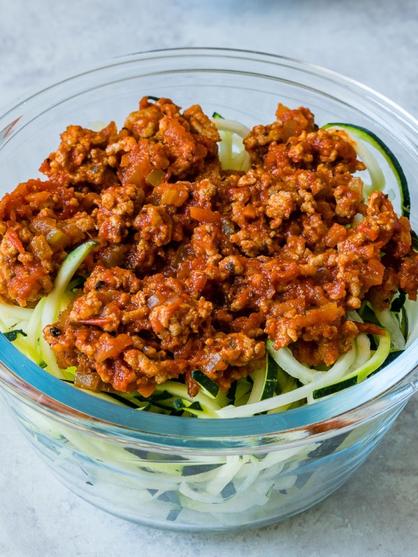 Eat Clean Turkey + Zoodle Bolognese