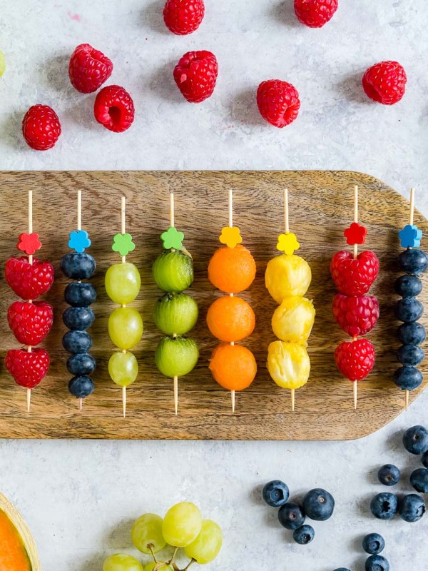Fresh Fruit Kabobs by CleanFoodCrush