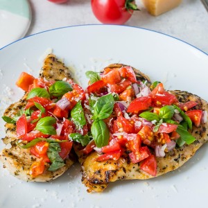 Grilled Chicken Bruschetta