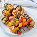 Grilled Chicken + Veggie Kabobs CleanFoodCrush Recipe