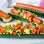 Grilled Zucchini Hot Dog Boats Recipe