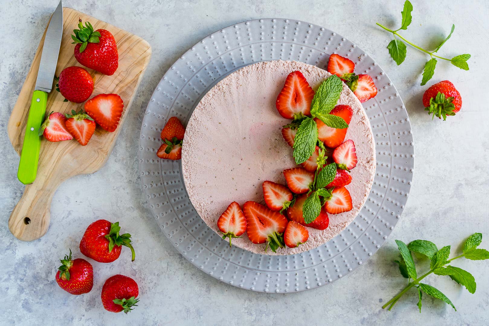 No Bake Strawberry Cheesecake CleanFoodCrush