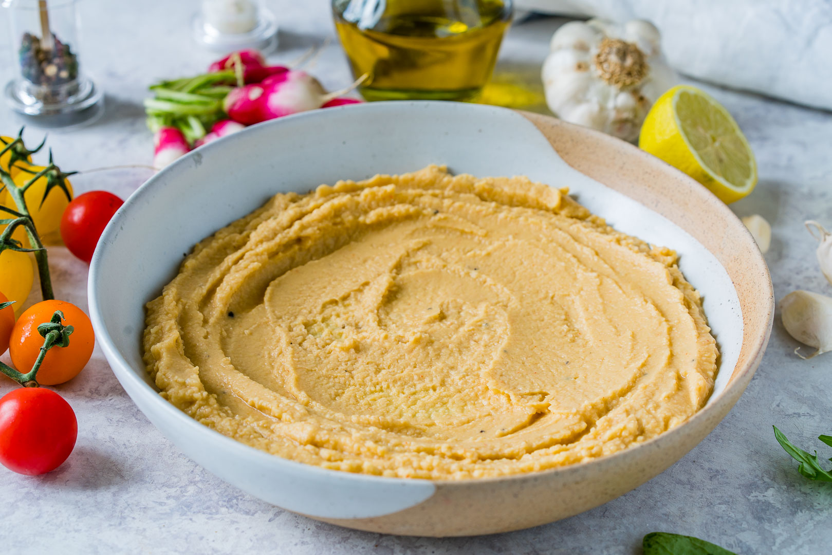 Eat Clean with this Fresh Hummus Salad! Clean Food Crush
