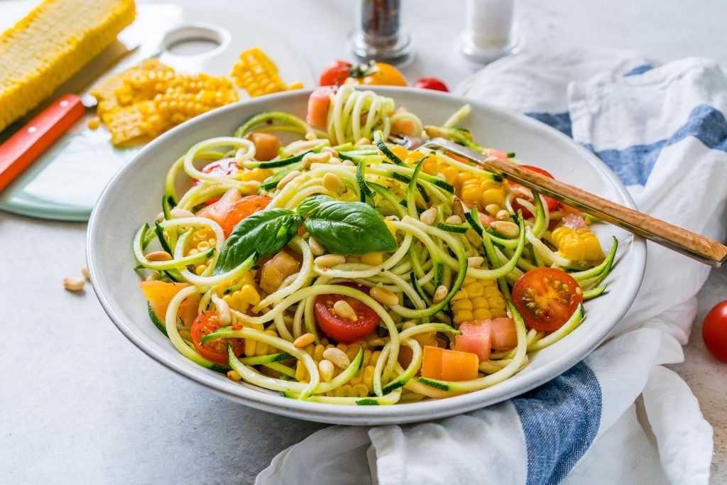 Beautiful Zucchini Pasta Primavera