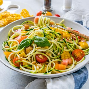 Beautiful Zucchini Pasta Primavera