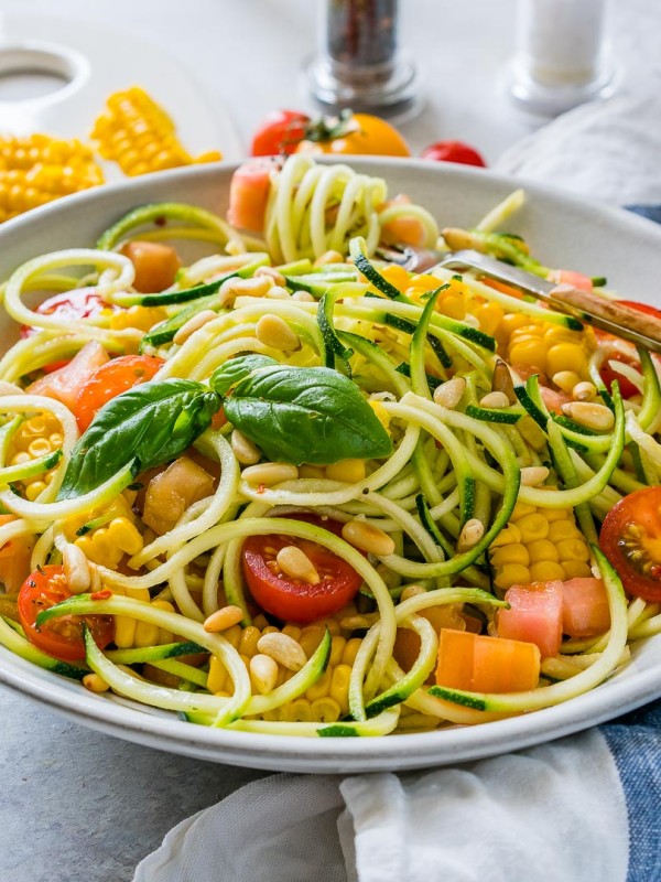 Beautiful Zucchini Pasta Primavera