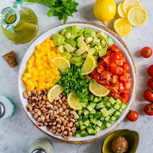 Everyone’s Favorite Blackeyed Peas + Fresh Mango Salsa! | Clean Food Crush