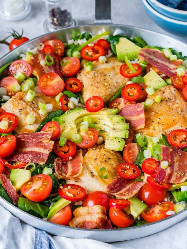 Clean Eating Fresh BLT Skillet