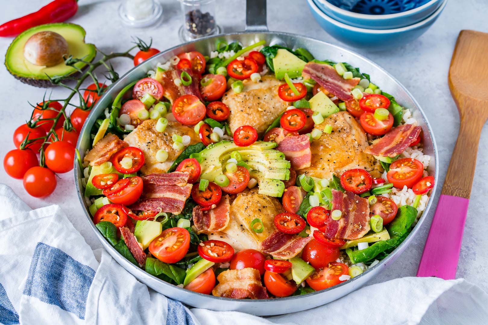 Fresh BLT Skillet Recipe for Bacon Lovers Who Eat Clean! Clean Food Crush