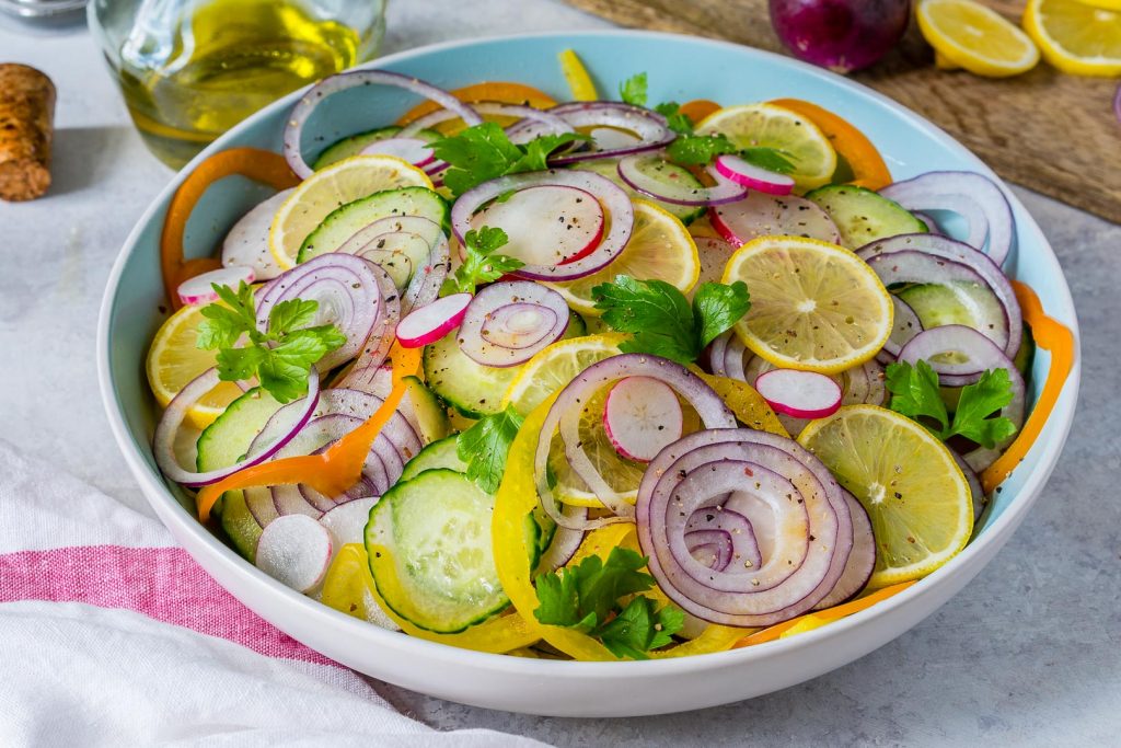 Clean Eating Sliced Summer Detox Salad