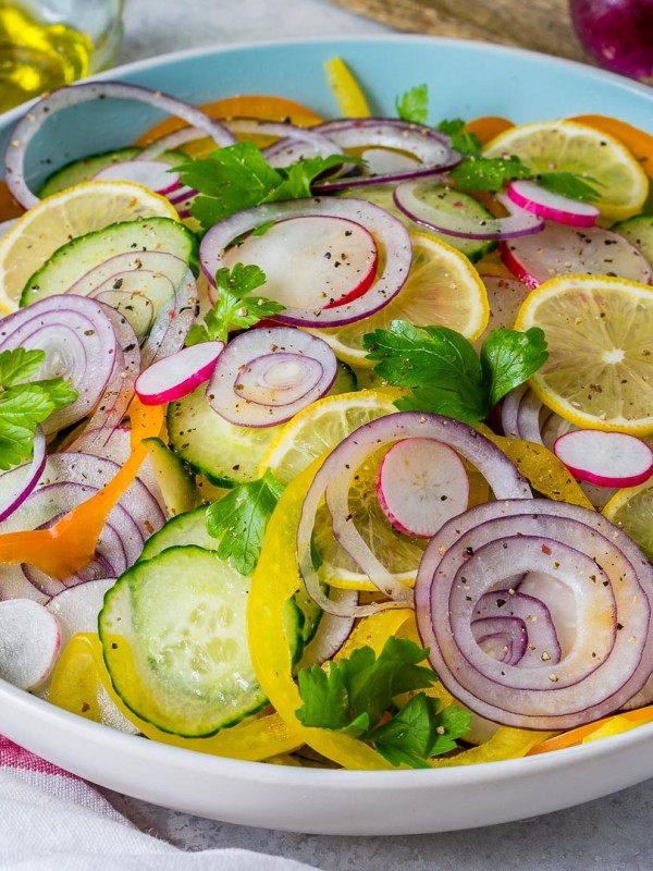 Clean Eating Sliced Summer Detox Salad