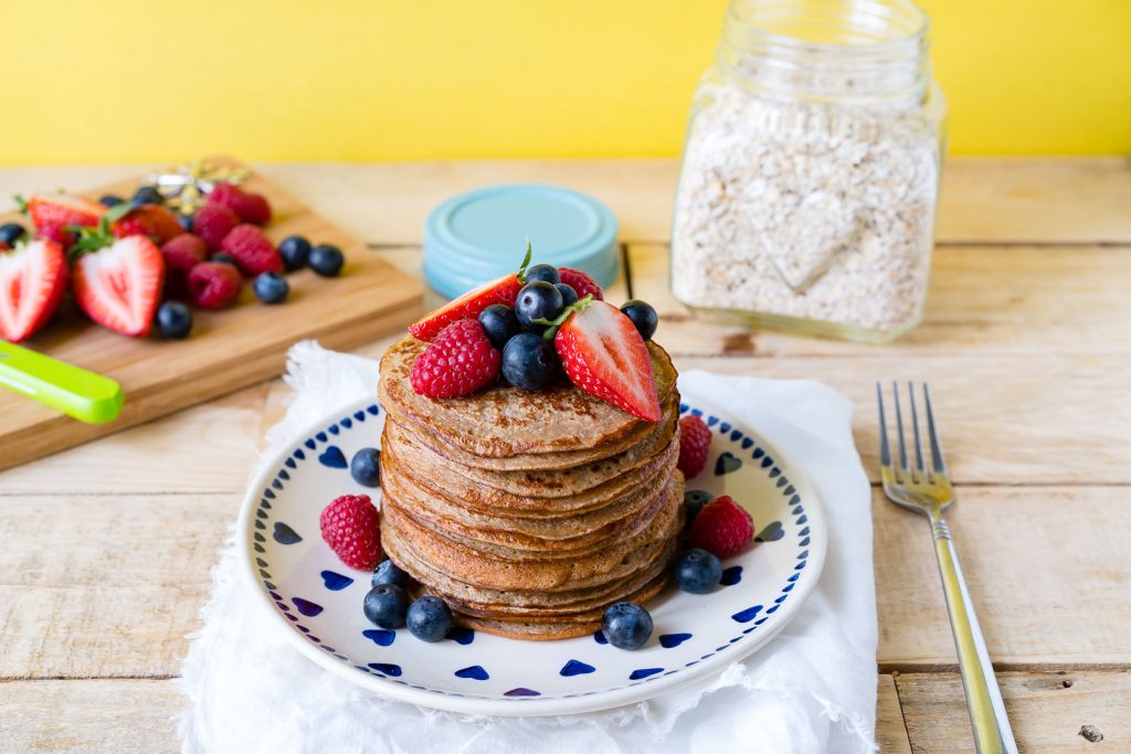 Clean Food Oatmeal Protein Pancakes