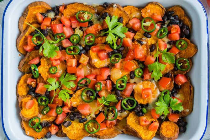 Everyone LOVES these Delicious Loaded Sweet Potato Nachos! | Clean Food ...