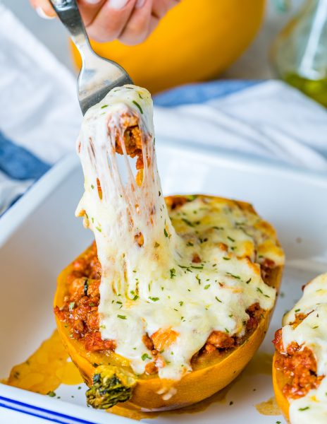 Bolognese Stuffed Spaghetti Squash for Clean Eating Pasta Night ...