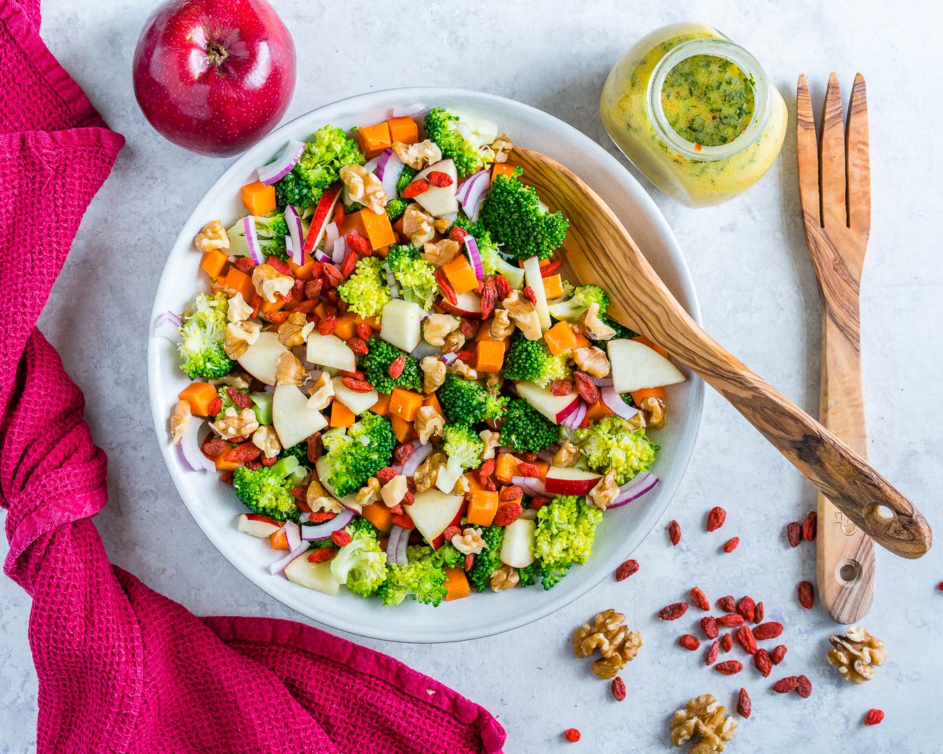 Eat Clean Broccoli and Crisp Apple Salad Recipe