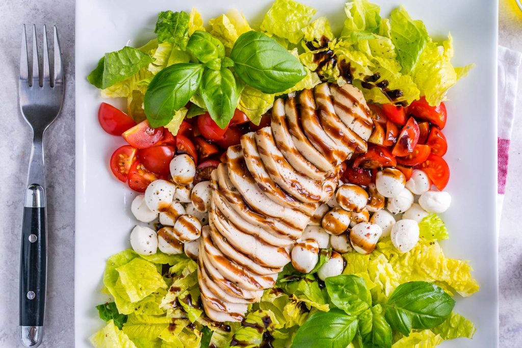 Eat Clean Chicken Caprese + Balsamic Dressing Recipe