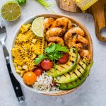 Eat Clean Grilled Shrimp Bowls + Cilantro-Lime Rice