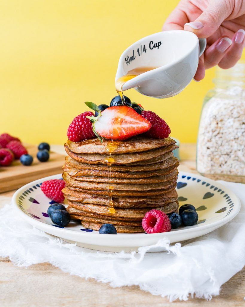 Oatmeal Protein Pancakes Breakfast Meal
