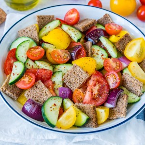 Garden Fresh Gazpacho Salad CleanFoodCrush