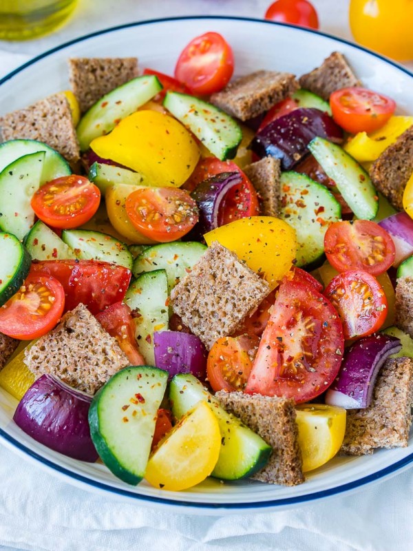 Garden Fresh Gazpacho Salad CleanFoodCrush