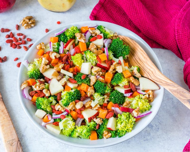 This Broccoli + Crisp Apple Salad is a Crazy Delicious Combo! | Clean ...