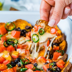 Healthy Loaded Sweet Potato Nachos