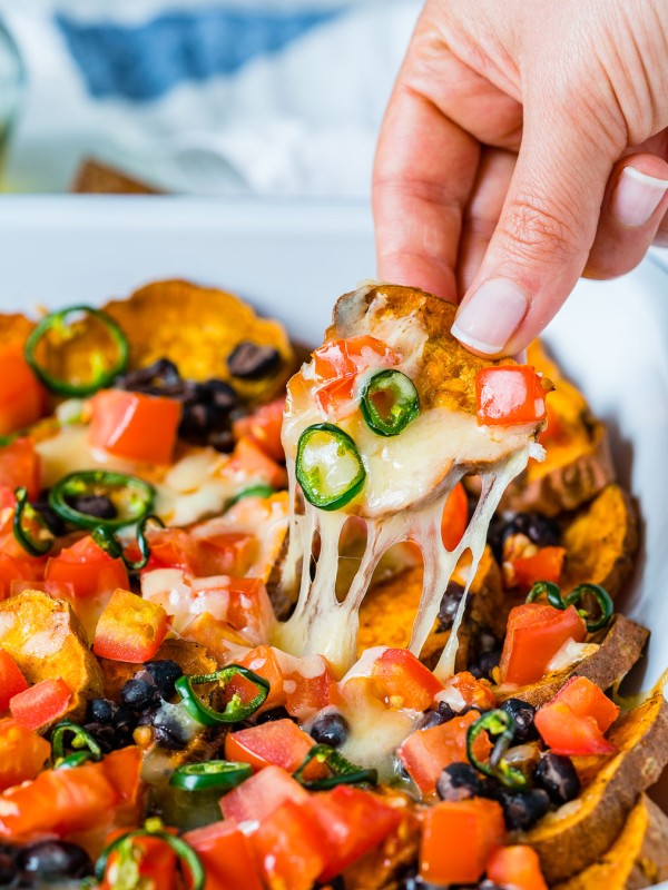 Healthy Loaded Sweet Potato Nachos
