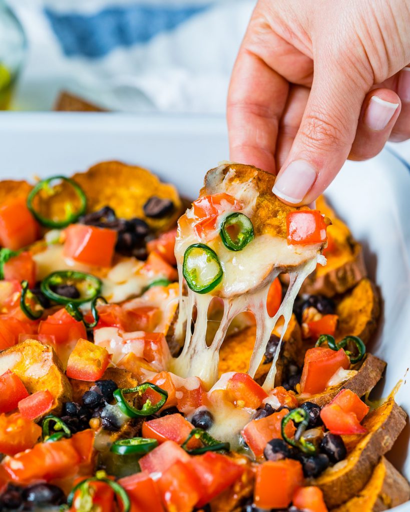 Healthy Loaded Sweet Potato Nachos