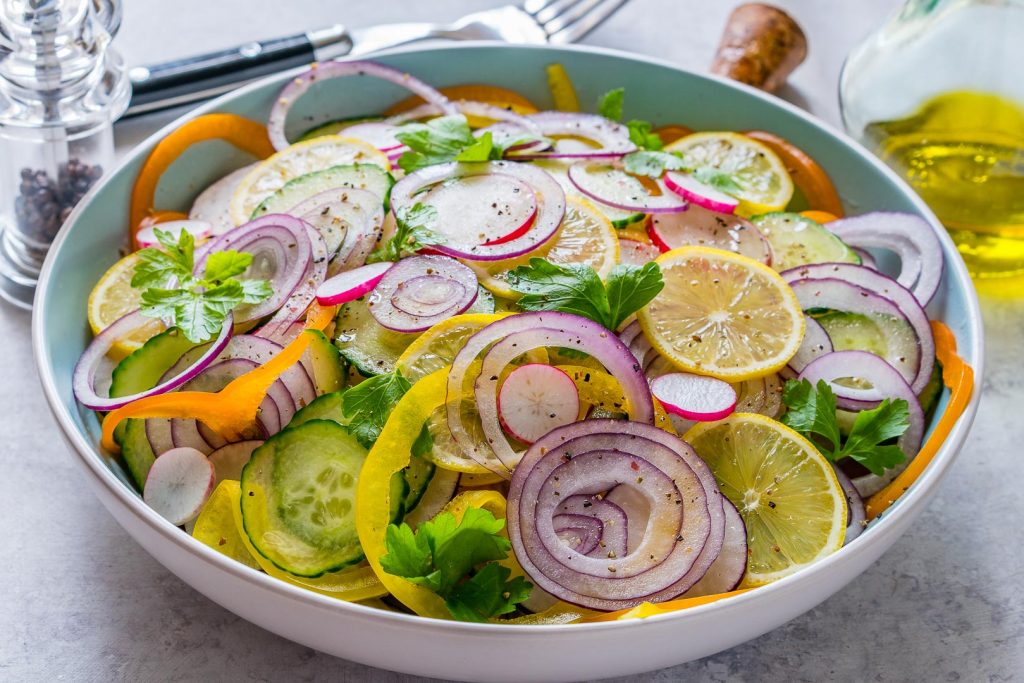 Healthy Sliced Summer Detox Salad