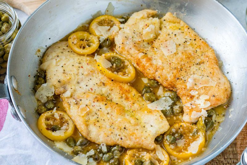 One Pan Chicken Piccata is the PERFECT Dinner Date Recipe! | Clean Food ...