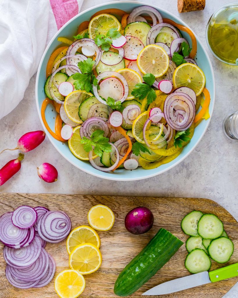 Fresh and Sliced Summer Detox Salad