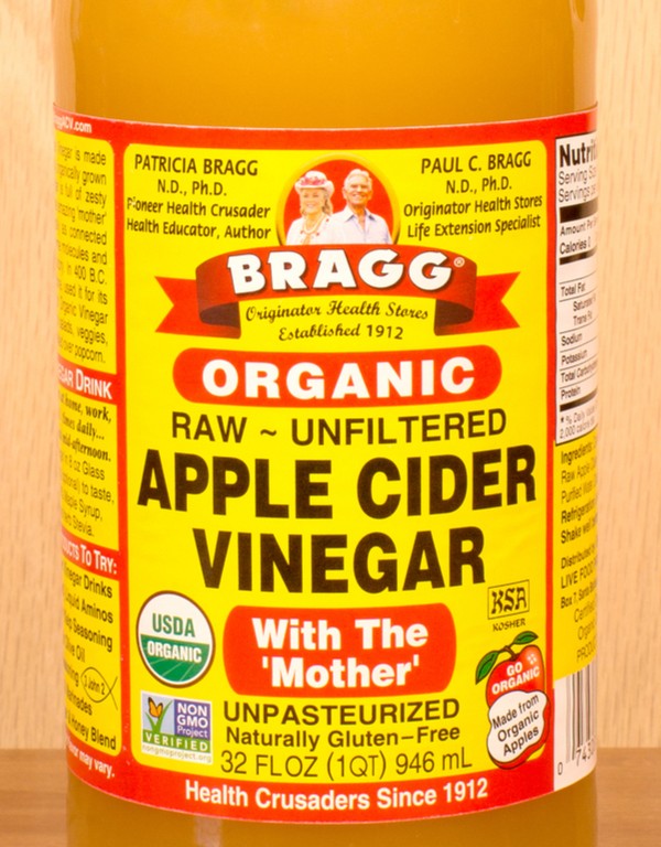 A Bottle of Organic Apple Cider Vinegar