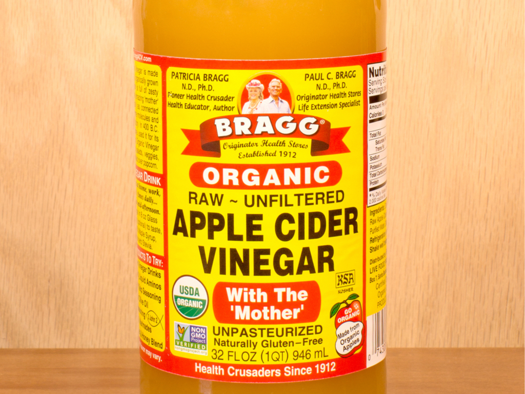 A Bottle of Organic Apple Cider Vinegar