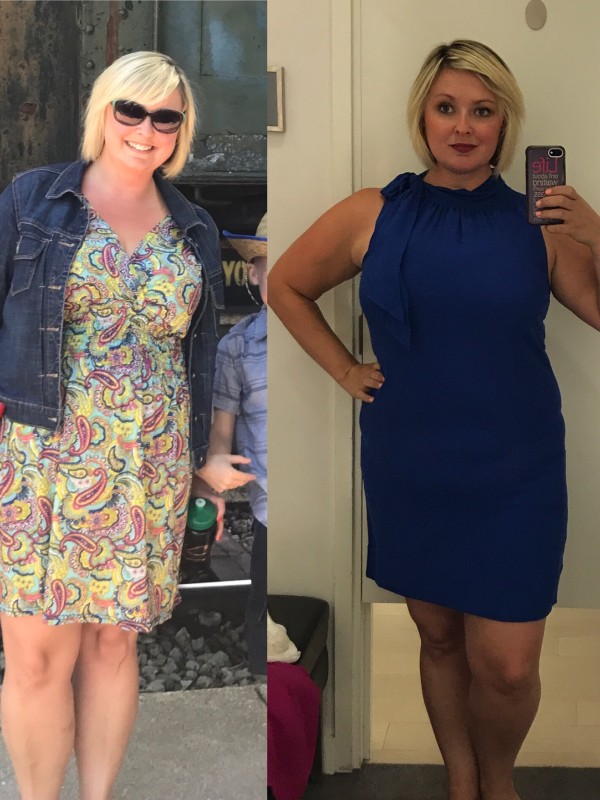 Jacklynn before and after 30 Day Clean Eating Challenge