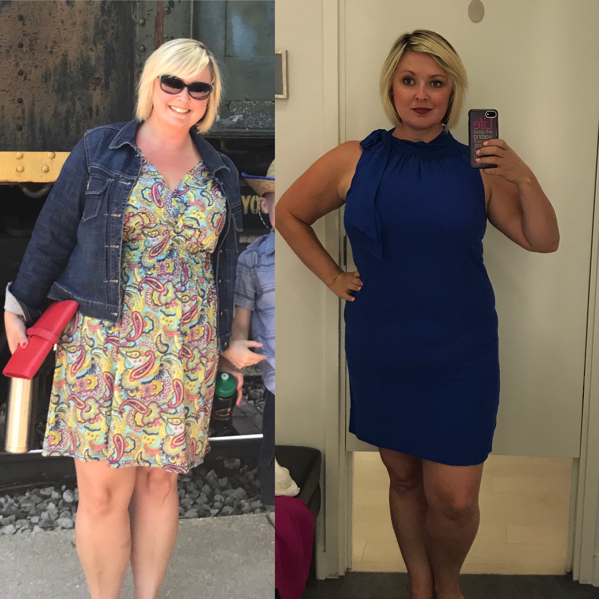 Jacklynn before and after 30 Day Clean Eating Challenge